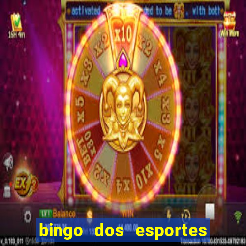 bingo dos esportes para imprimir